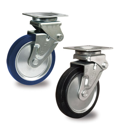 Shock Absorbing CastorsⅡ Center coil spring type－Towing speed up to 10km/h－