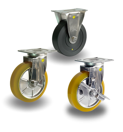 Electrically Conductive CastorsⅡ　Medium Duty type （Stainless steel）