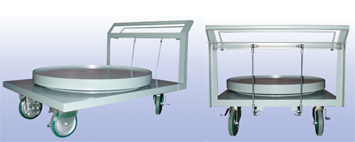 Xe đẩy có gắn bàn xoay