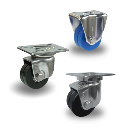 Stainless Steel Twin Wheeled 
Compactc Heavy Duty Castors