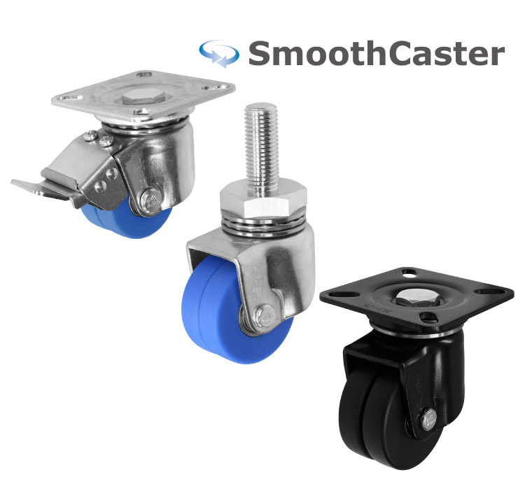 サイレントスムースキャスタⅡ(低床重荷重用双輪)