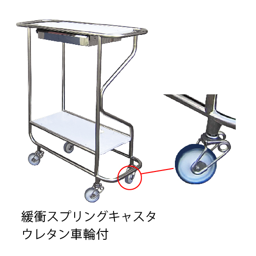 ステンレスパイプ台車(精密機器用)